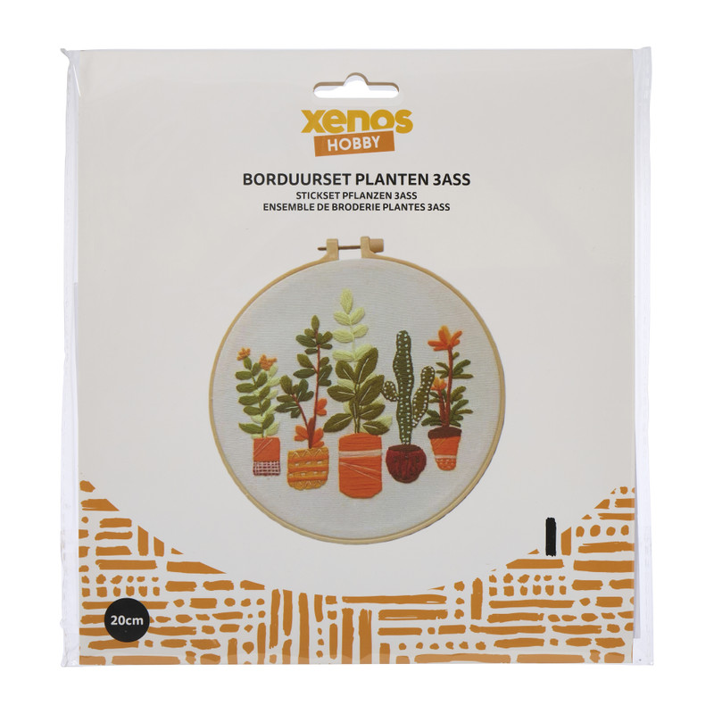 DIY borduursetje planten - diverse varianten