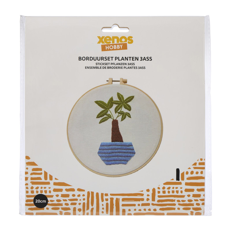 DIY borduursetje planten - diverse varianten