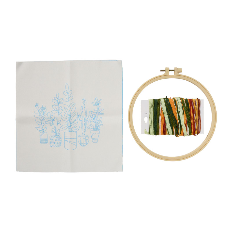 DIY borduursetje bloemen - diverse varianten