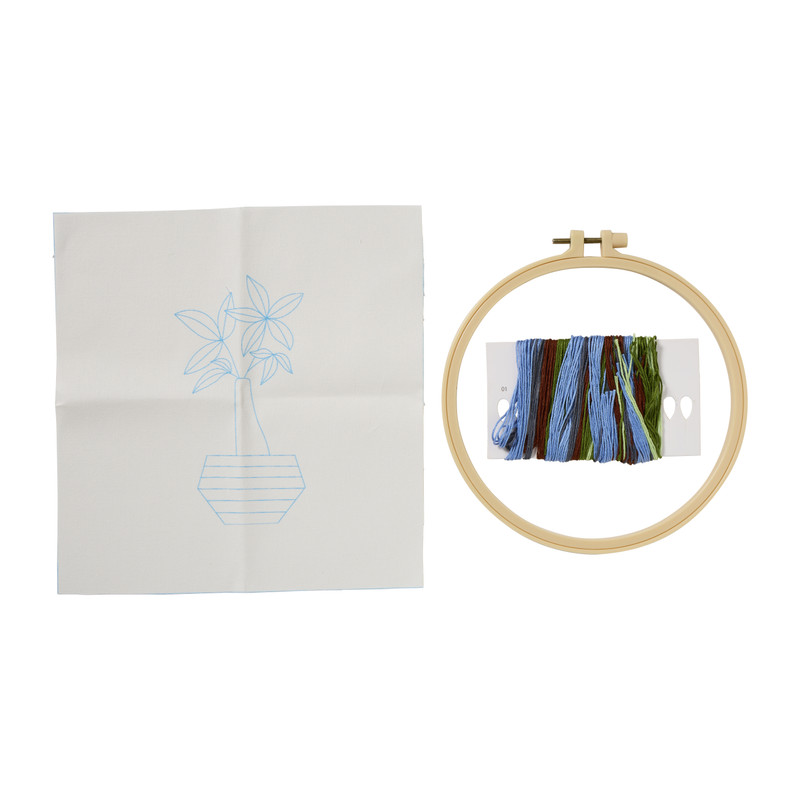 DIY borduursetje bloemen - diverse varianten