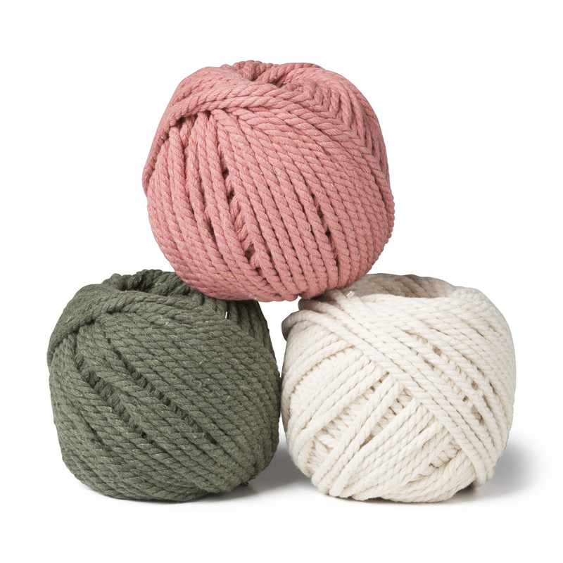 Macrame touw - oudroze - 40 m