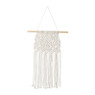 Diy macrame wandhanger - wit - 41x10x10 cm 