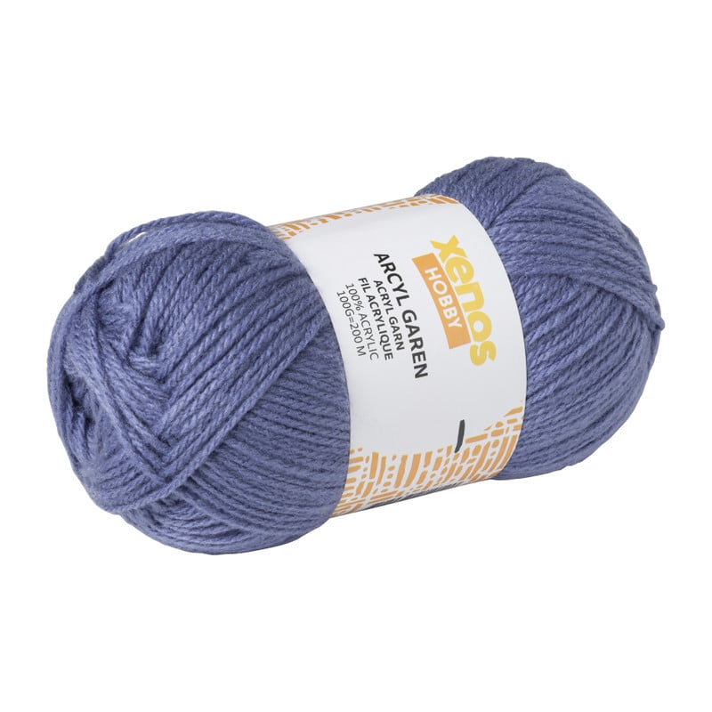 Garen acryl - blauw - 100 gram - 250 meter