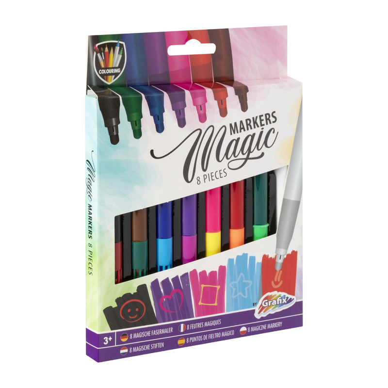 Grafix magic markers - set van 8