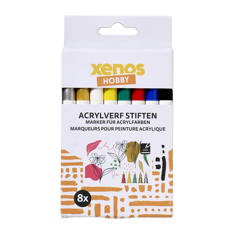 Acrylverf stiften - set van 8