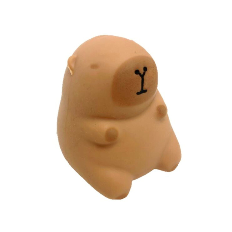 Stretch figuurtje capibara - 8 cm