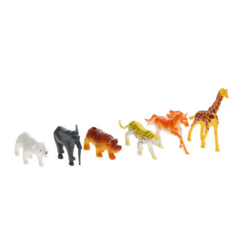 Speelgoeddieren - set van 6 - diverse varianten