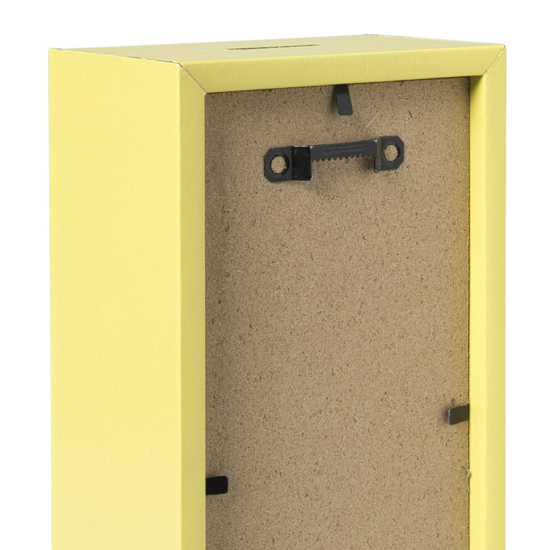 Spaarpot fun - geel - 20x10x6 cm