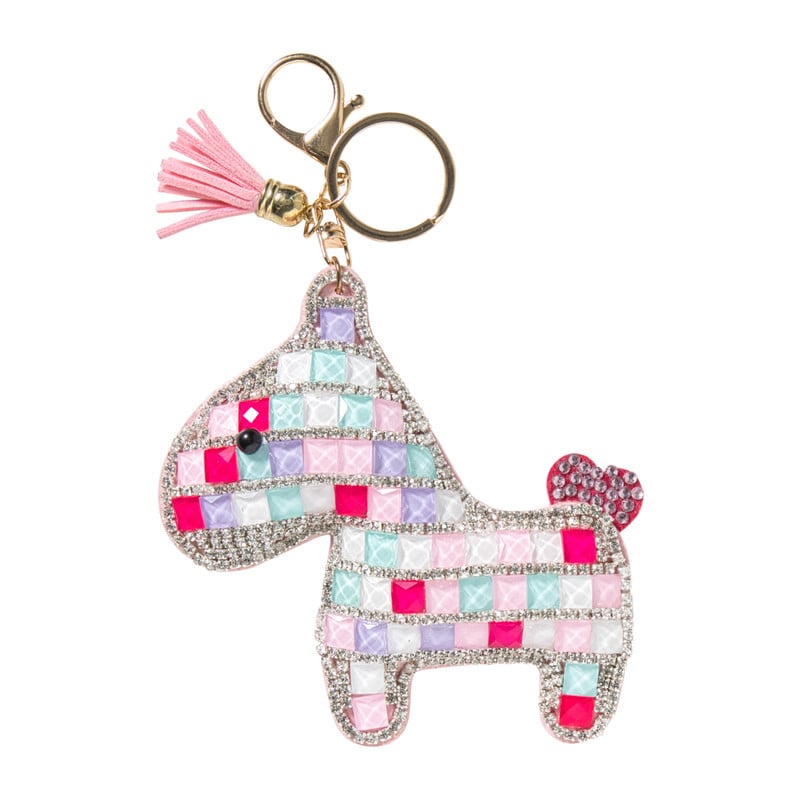 Tashanger paard - multikleur - 11 cm