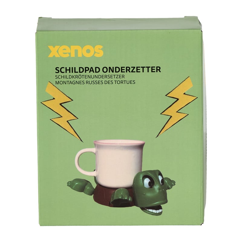 Schildpad onderzetter - groen/bruin