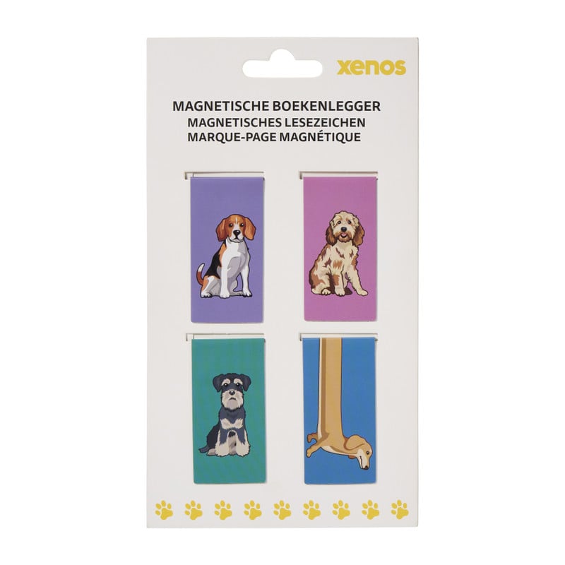 Magnetische boekenlegger hond - diverse varianten