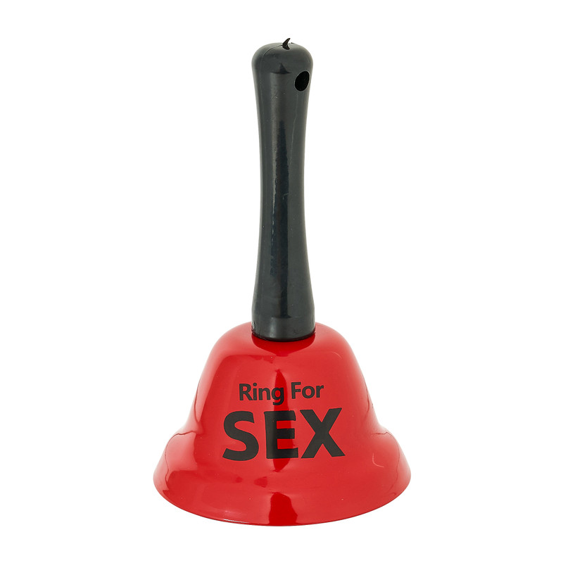 Bel met tekst - Ring For Sex - groot