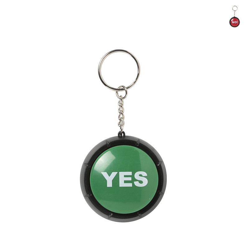 Sleutelhanger button yes/no - diverse varianten