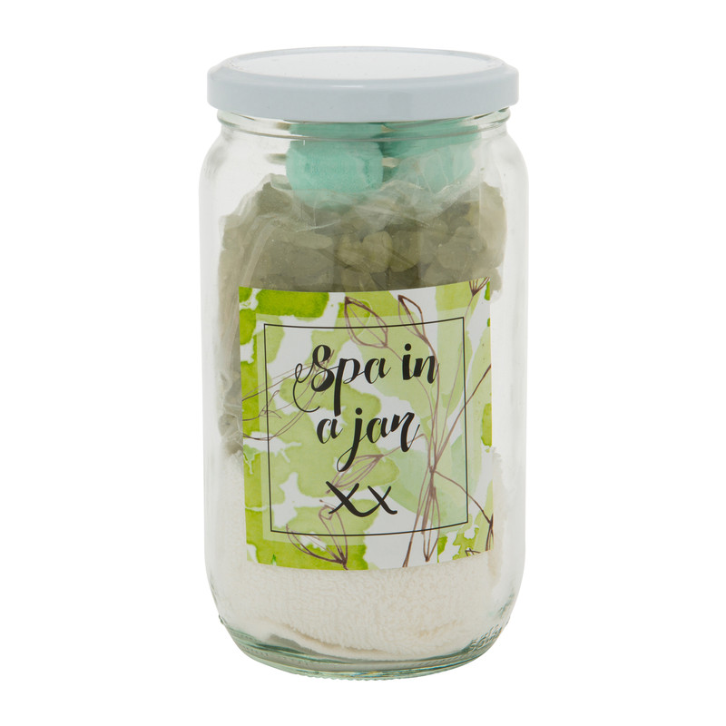 Spa in a jar - groen - 20x15x15 cm