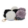 Pompom sleutelhanger met spiegel - diverse varianten