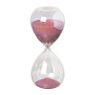 Zandloper glas - roze - ø6x15 cm
