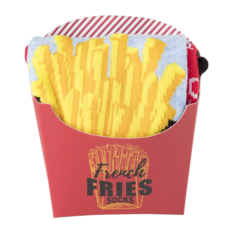 French fries sokken - diverse varianten - maat 36-41