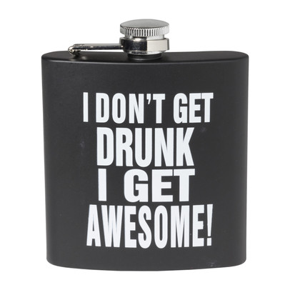 Flacon awesome - zwart/wit - 11.2x9.4x2.2 cm