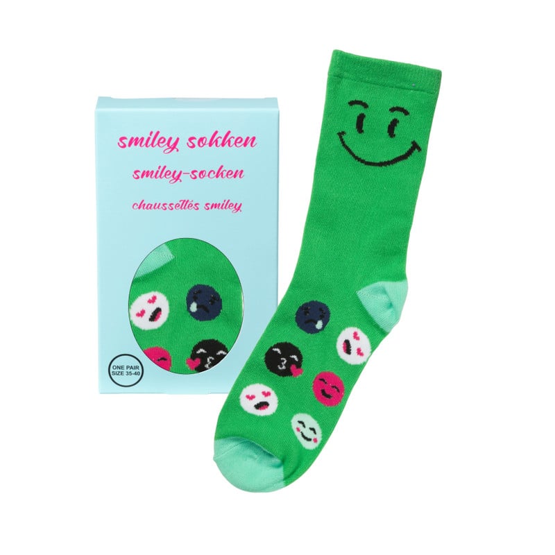 Sokken Smiley - one size - diverse varianten