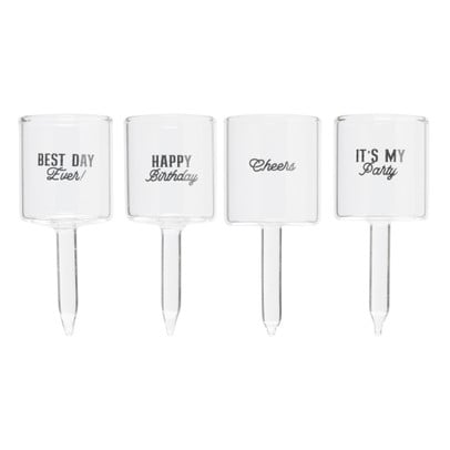 Caketopper shotglazen - set van 4
