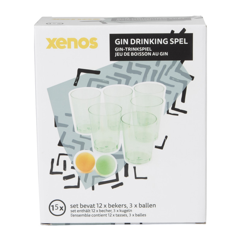 Gin pong - set van 15