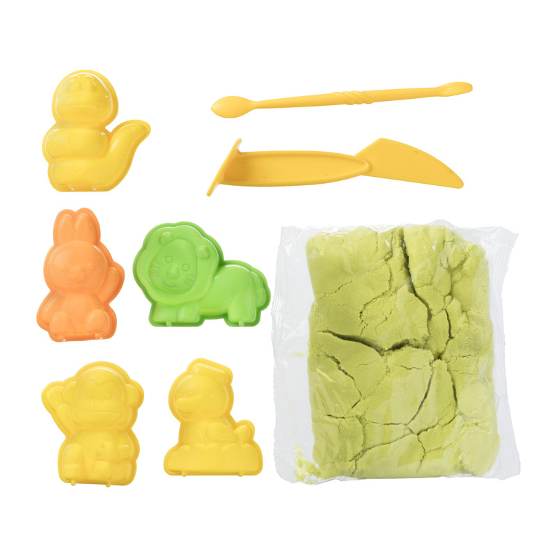 Magnetisch zand - met vormpjes - diverse kleuren