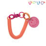 Sleutelhanger spiraal met smiley - plastic - diverse varianten