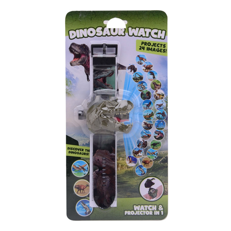 Dino horloge met projector