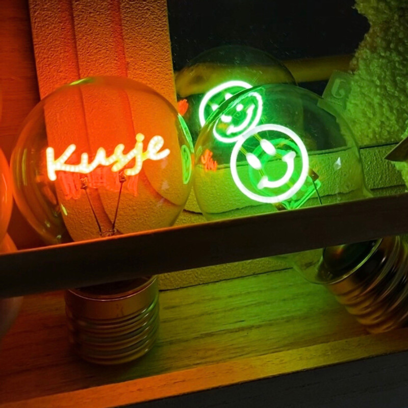 Ledlampje smiley - groen - ø7x12 cm