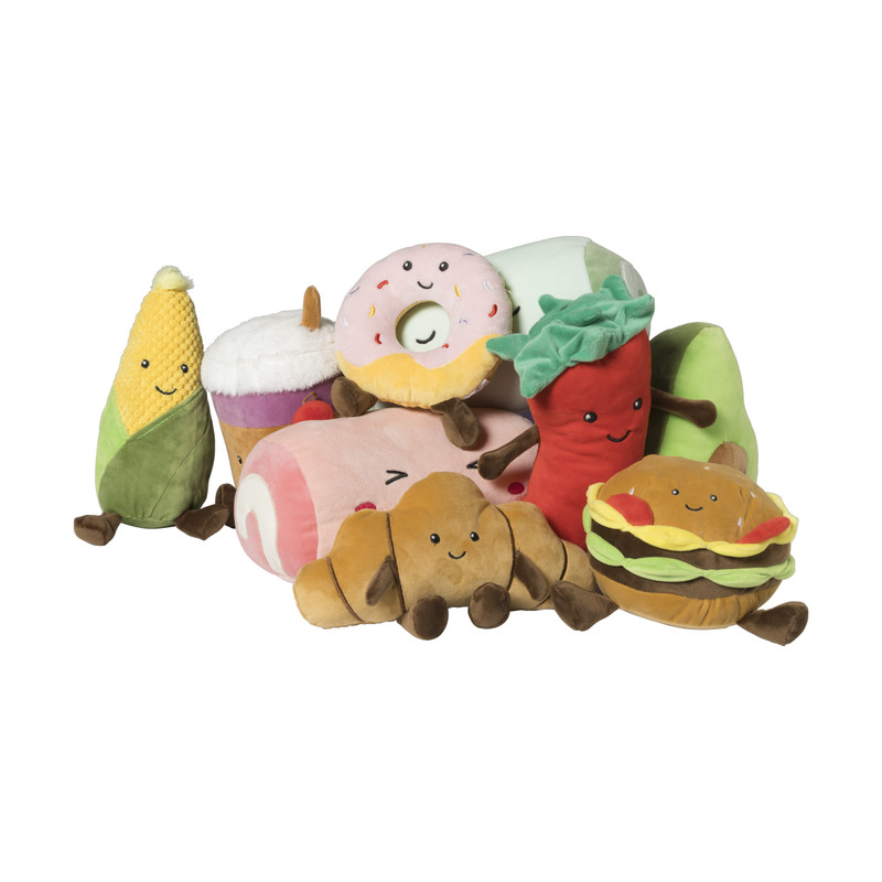 Knuffel boba tea - multikleur - 14x20 cm