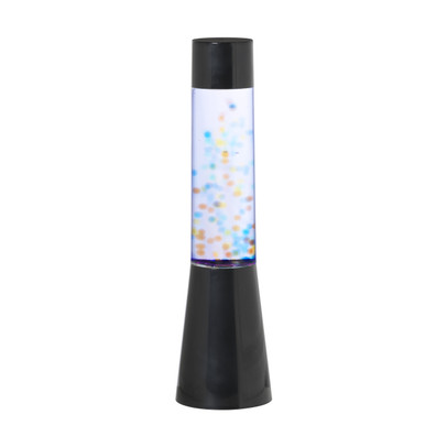 DIY Lava lamp met balletjes - blauw - ø8.5x33 cm