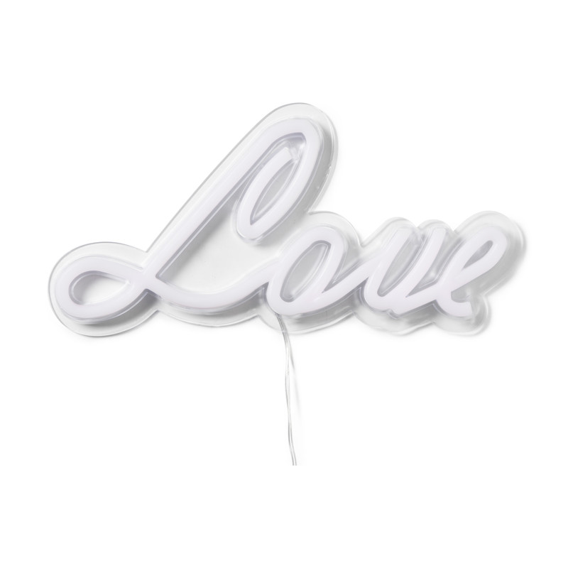 Neon LED lamp love - roze - 30x15 cm