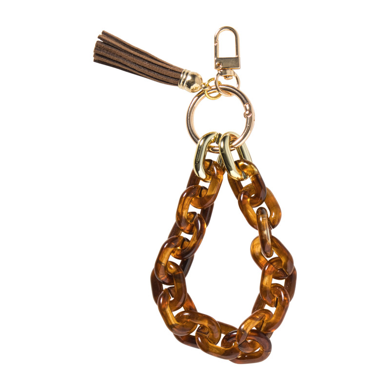 Tashanger ketting - bruin - 20 cm