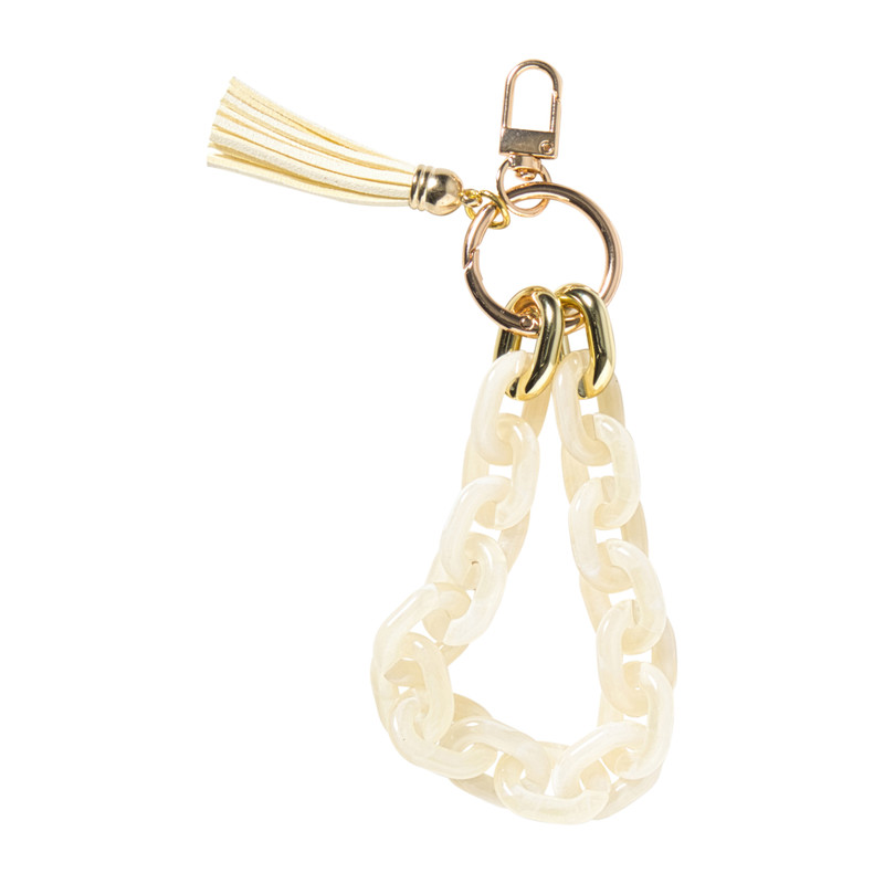 Tashanger ketting - wit - 20 cm