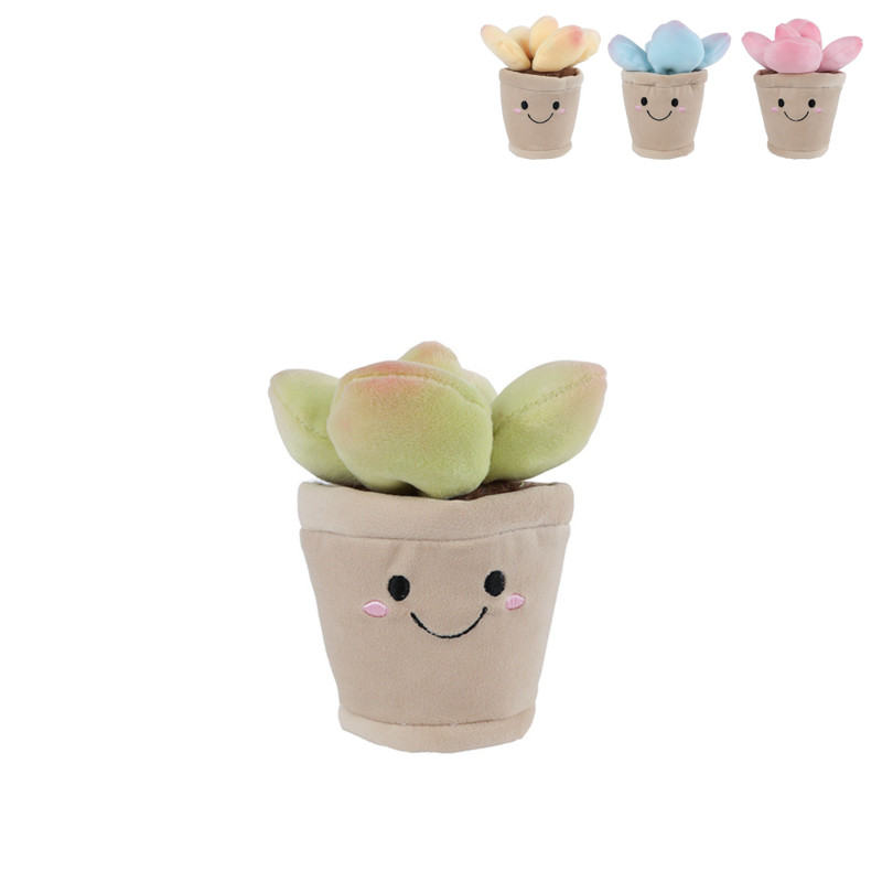 Pluche plant klein - diverse varianten - 13 cm