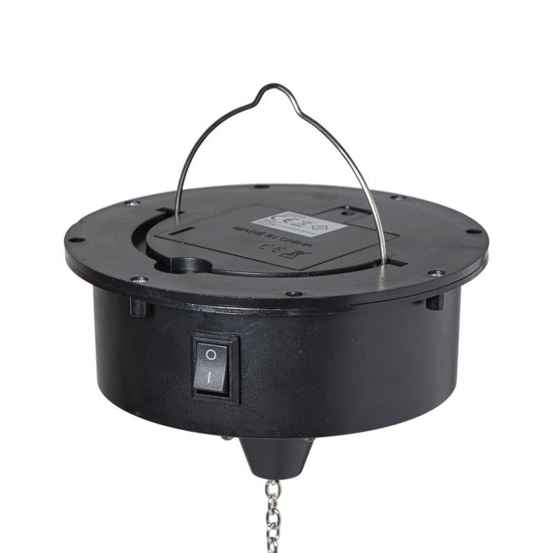 Disco licht met discobal - zilverkleurig - ø15x30 cm