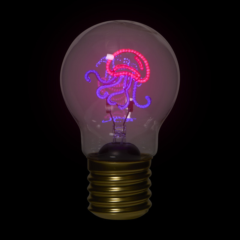 Ledlampje kwal - paars - ø7x12 cm