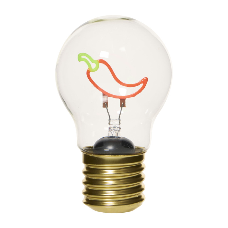 Ledlampje peper - rood - ø7x12 cm
