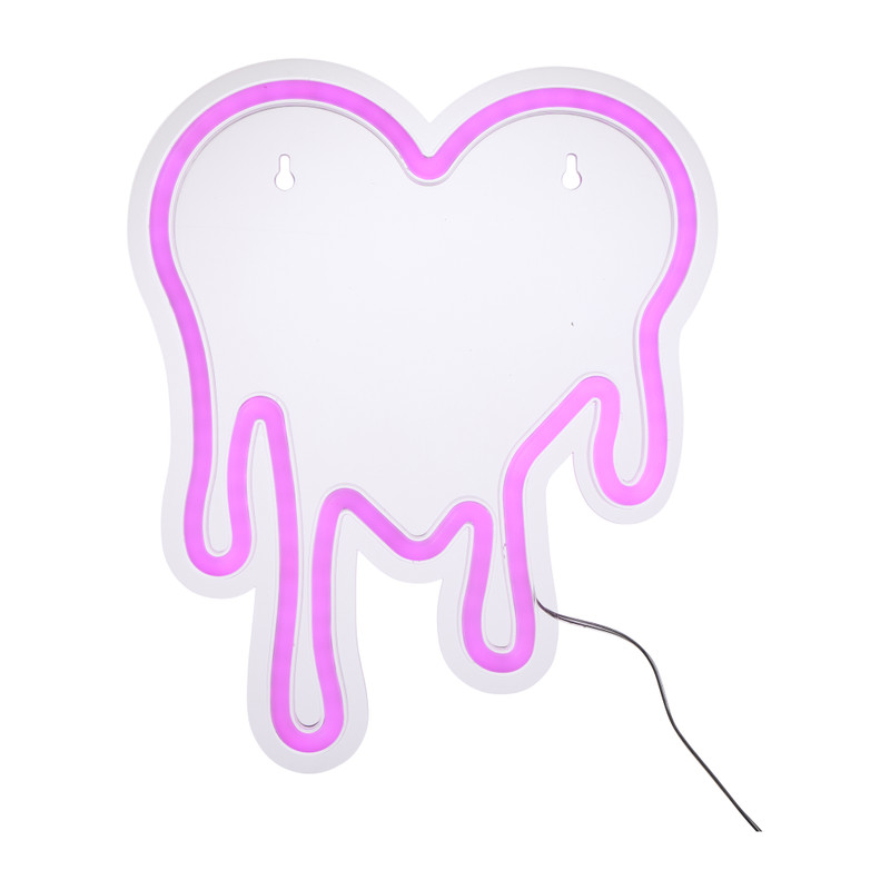 Neonlamp hart - rood - 25x30 cm
