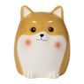 Spaarpot corgi - bruin - 13x11.2x10.8 cm