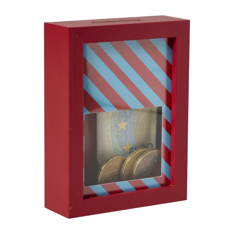 Mini spaarpot - diverse varianten - 10x7.5x2.6 cm