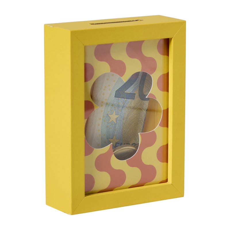 Mini spaarpot - diverse varianten - 10x7.5x2.6 cm