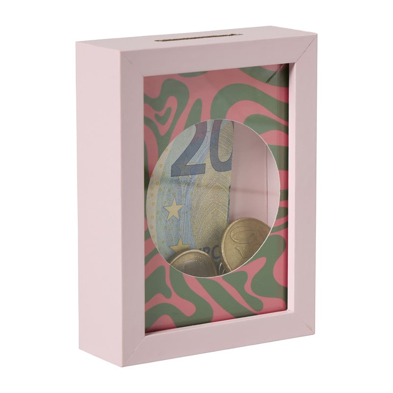 Mini spaarpot - diverse varianten - 10x7.5x2.6 cm