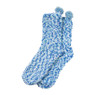 Fluffysokken muffin - blauw - maat 38-42