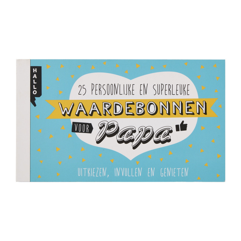 Waardebonnenboekje vaderdag - 17x10 cm 