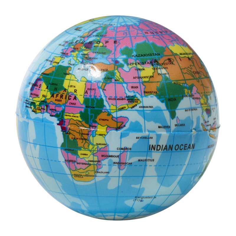 Wereldbol schuim - ø7 cm 