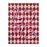 Canvas bord love led lampjes - rood - 30x40x3 cm 