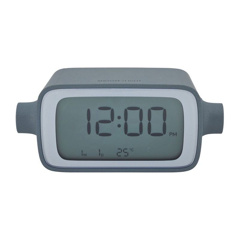 Lexon alarm klok rotation LR135 - lichtgrijs