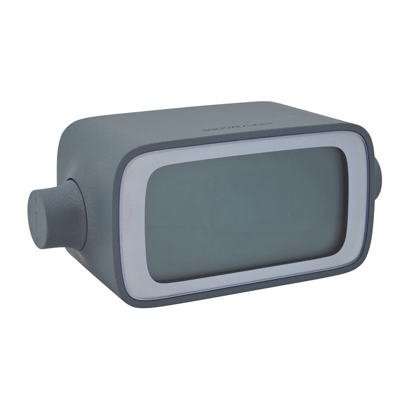 Lexon alarm klok rotation LR135 - lichtgrijs