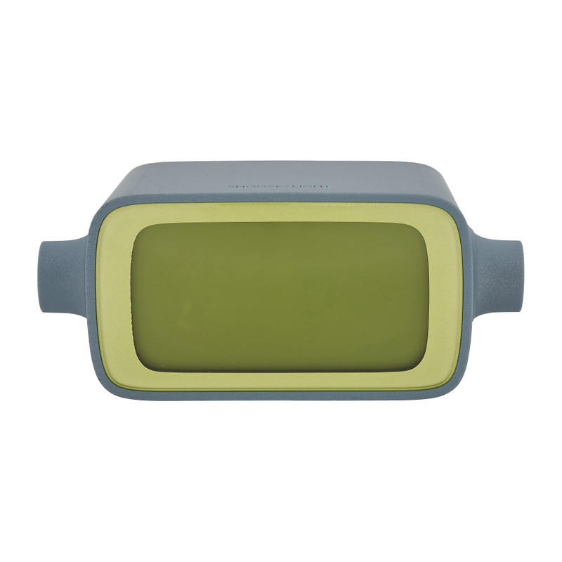 Lexon alarm klok rotation LR135 - grijs/geel